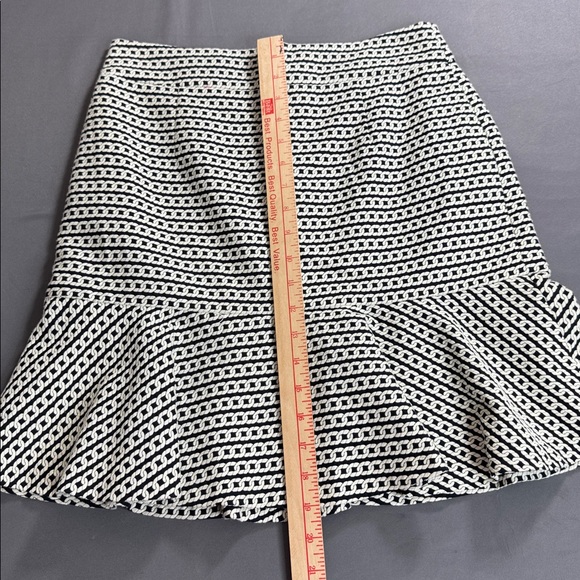 BANANA REPUBLIC Black & White Mini Skirt Size 2 Petite - Picture 7 of 12